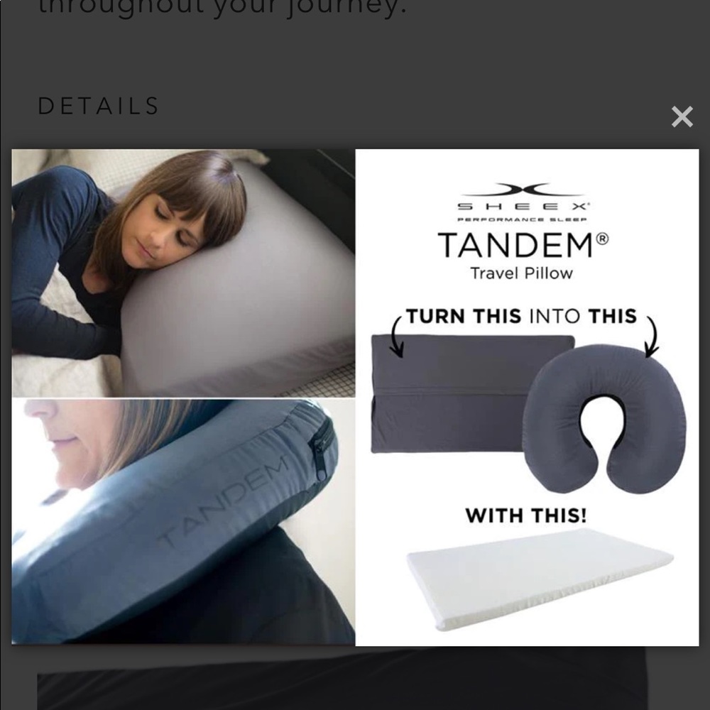 Tandem 3-in-1 Travel Pillow - Picture 6 of 13